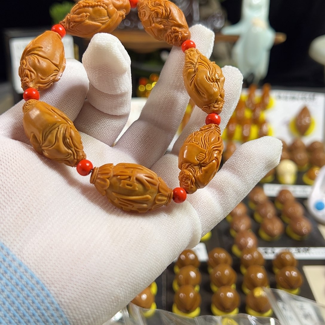 橄榄核手串/手链橄榄核雕刻手工艺品