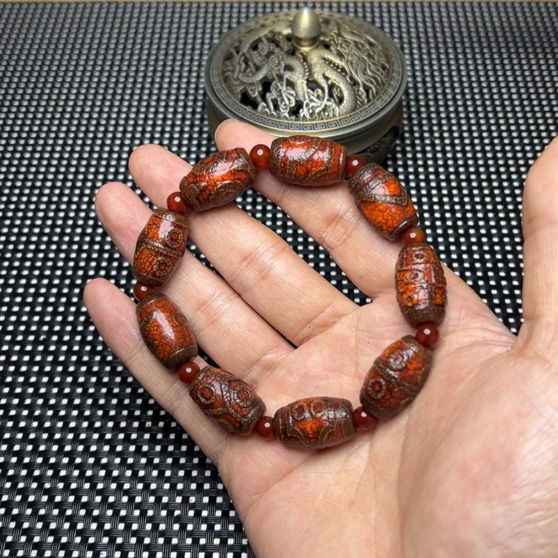 玛瑙/玉髓项链未镶嵌文***头