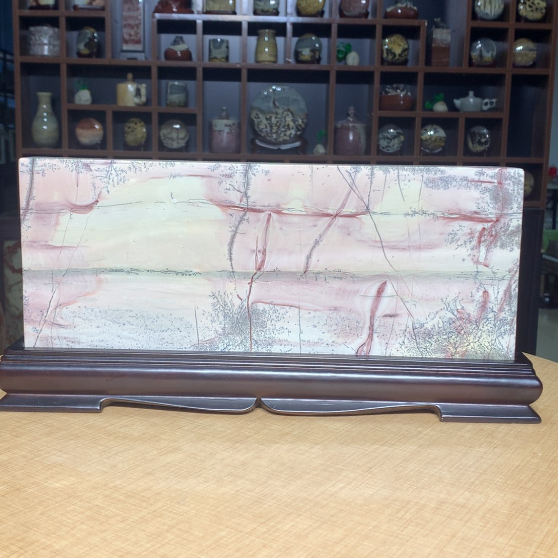 紫砂，广西国画石摆件，收藏观赏