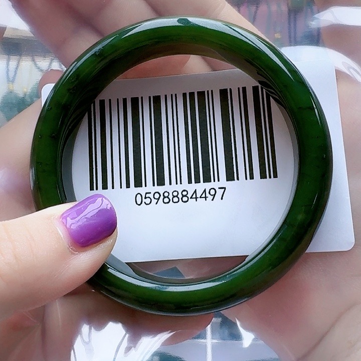 和田玉（碧玉）未镶嵌手镯5859包容