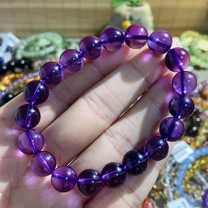 水晶手链未镶嵌紫水晶10