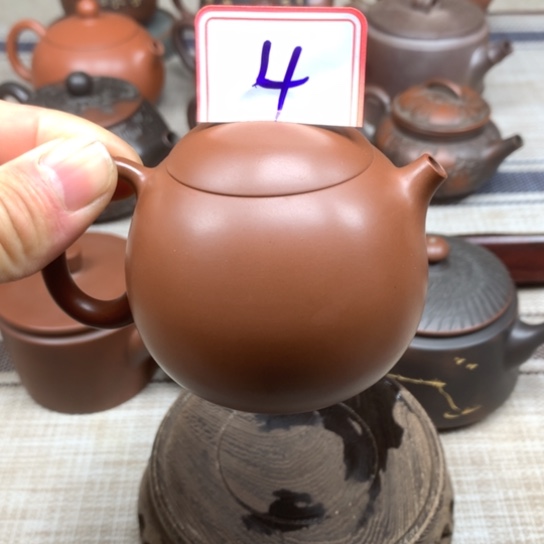 壶微瑕 龙蛋壶 内推球孔 130多毫升