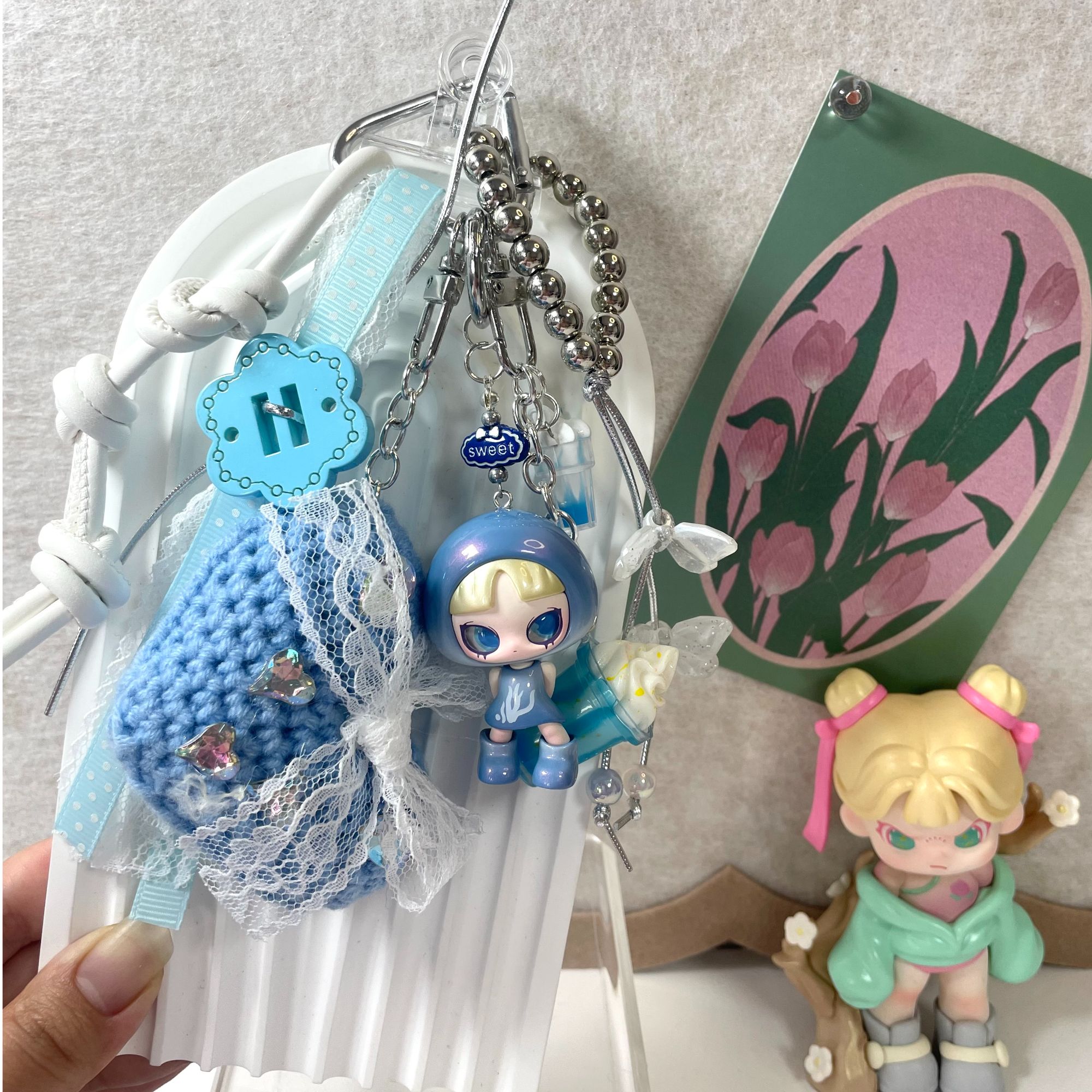 【精致挂件】DIY手工挂饰包挂手机链钥匙扣多巴胺小清新少女风