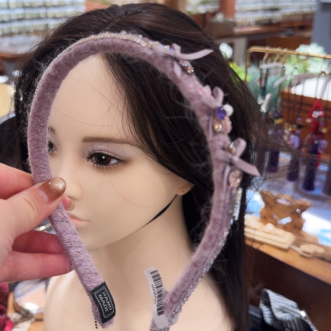 皮质非金属紫色发箍