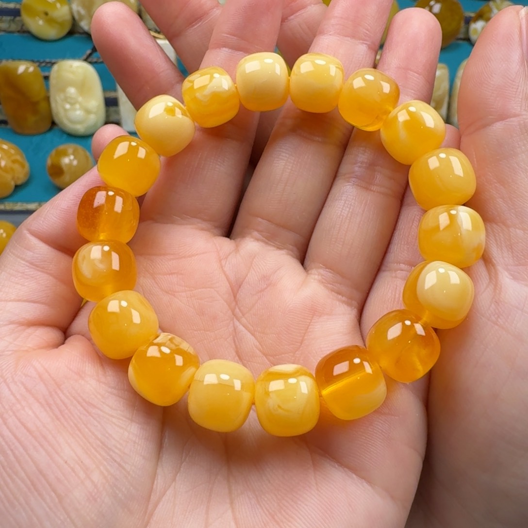 琥珀手链未镶嵌蜜蜡