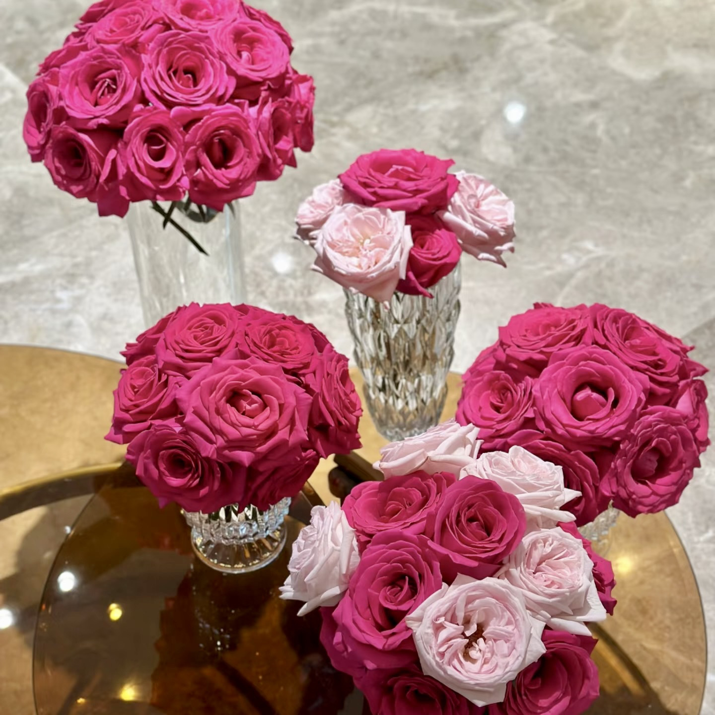【浓香组合】弗洛伊德10枝+粉荔枝10枝 高货玫瑰鲜花顺丰1单包邮