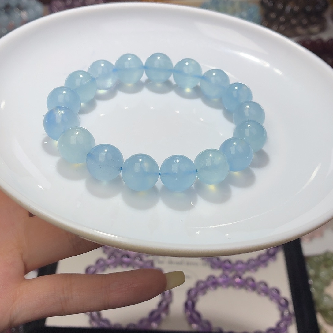 *****水晶手串未镶嵌天然水晶12.4-7