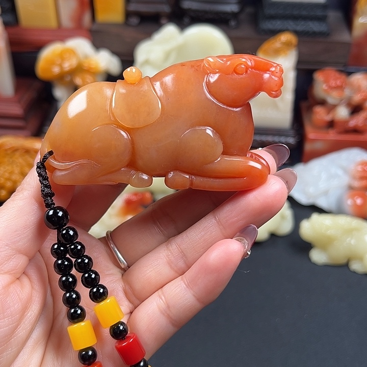 寿山石高山水冻石