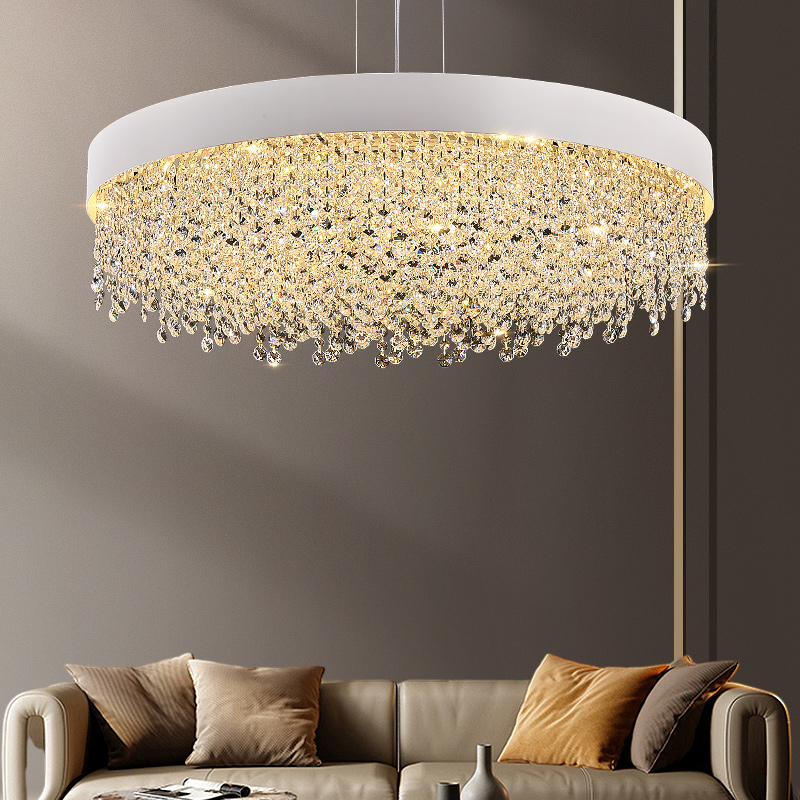 客厅吊灯轻奢高级感大气水晶灯餐厅灯现代简约创意个性主卧室灯具