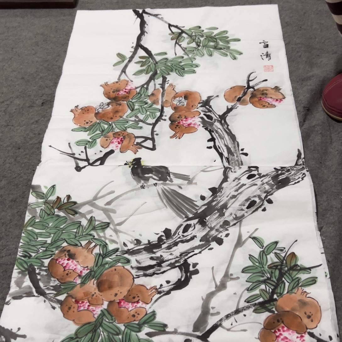 国画国画作品画心一张