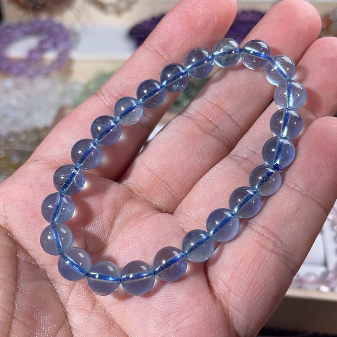 【闪购商品】烟晶手链银S925镶嵌、*子
