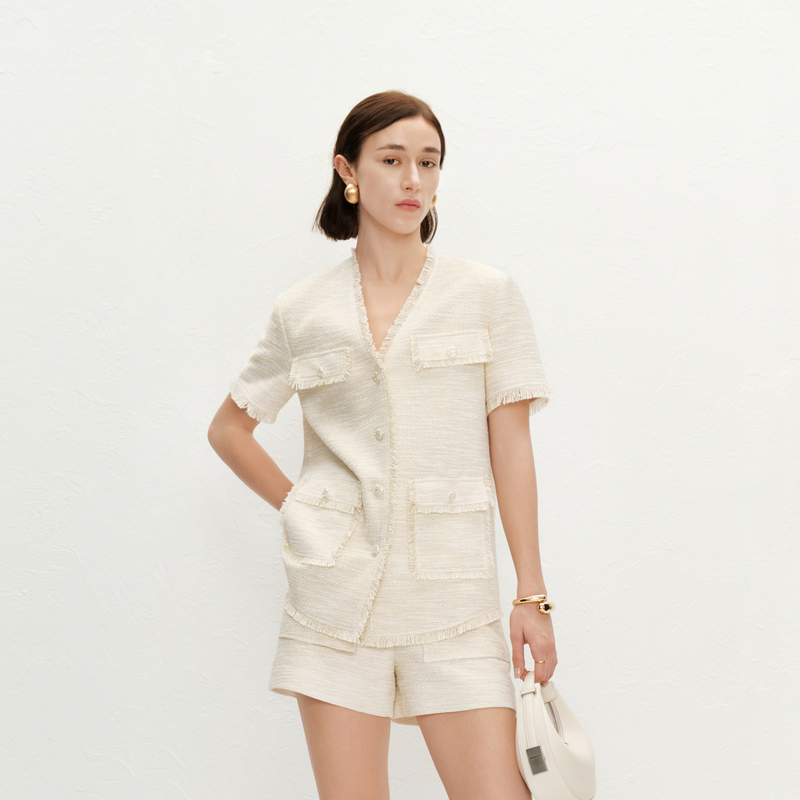 【商场同款】HPLY荷比俪夏季新款女小香气质外套HYE22520025T