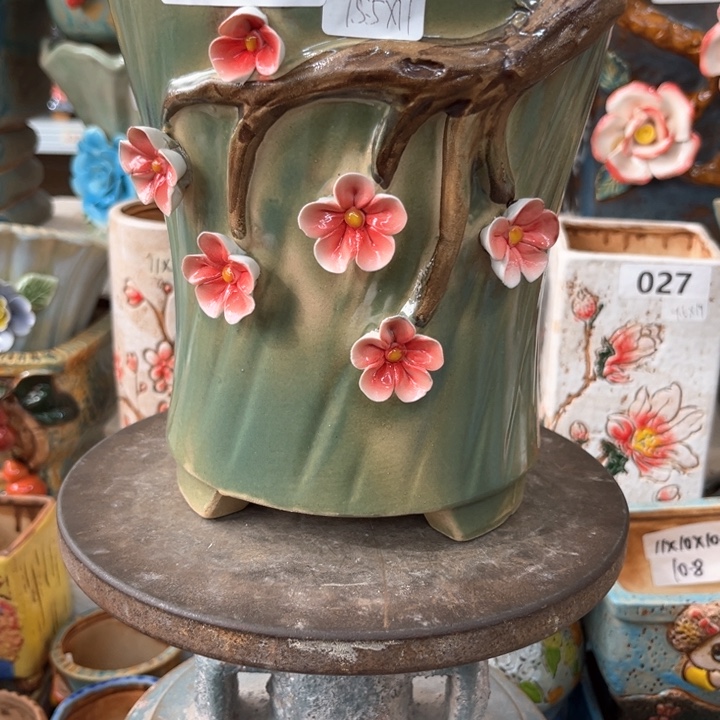 紫砂花盆粗陶材质多肉陶瓷花盆