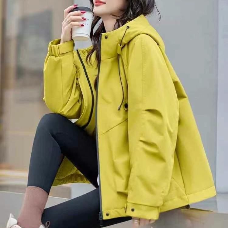 春款ins外套连帽冬季休闲宽松舒适百搭洋气新款时尚款