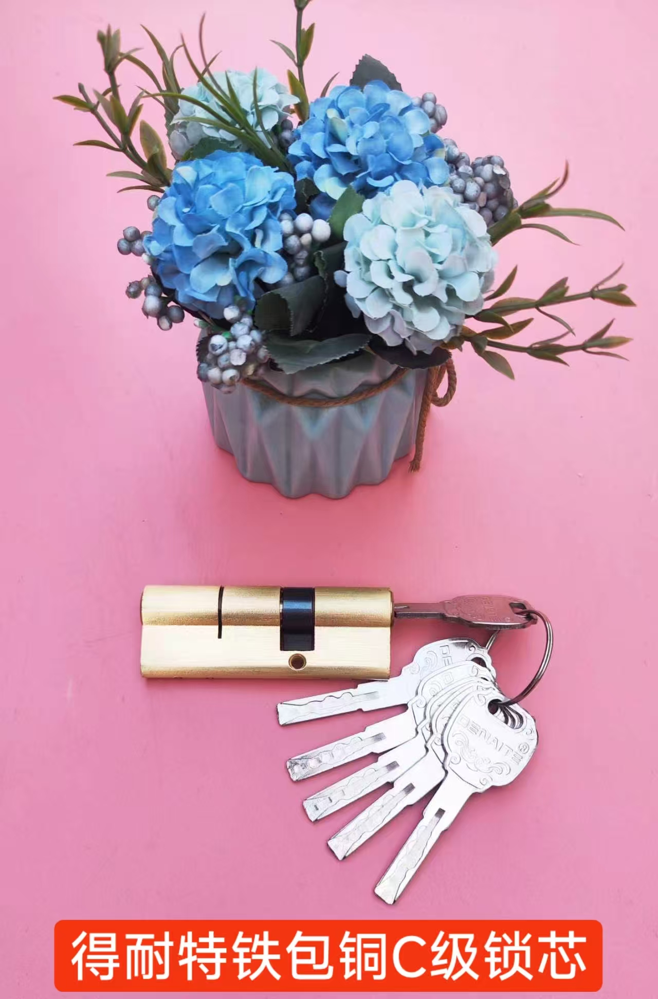 得耐特新型铁叶片C级（6把主钥匙）（铁钥匙＋防铜壳+铜芯）