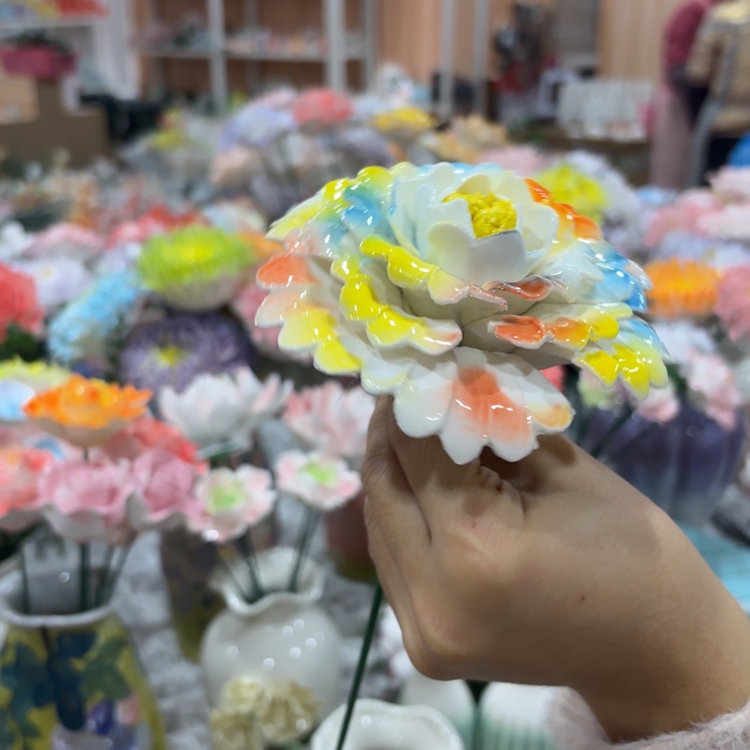 陶瓷花，20元发货，退款拉黑