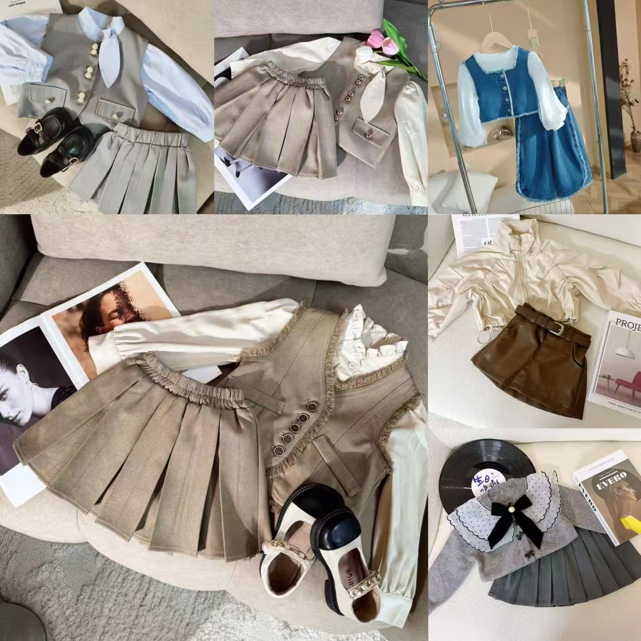 [5001-5052]女童秋季套装2025新款儿童秋季韩版休闲洋气甜美套装
