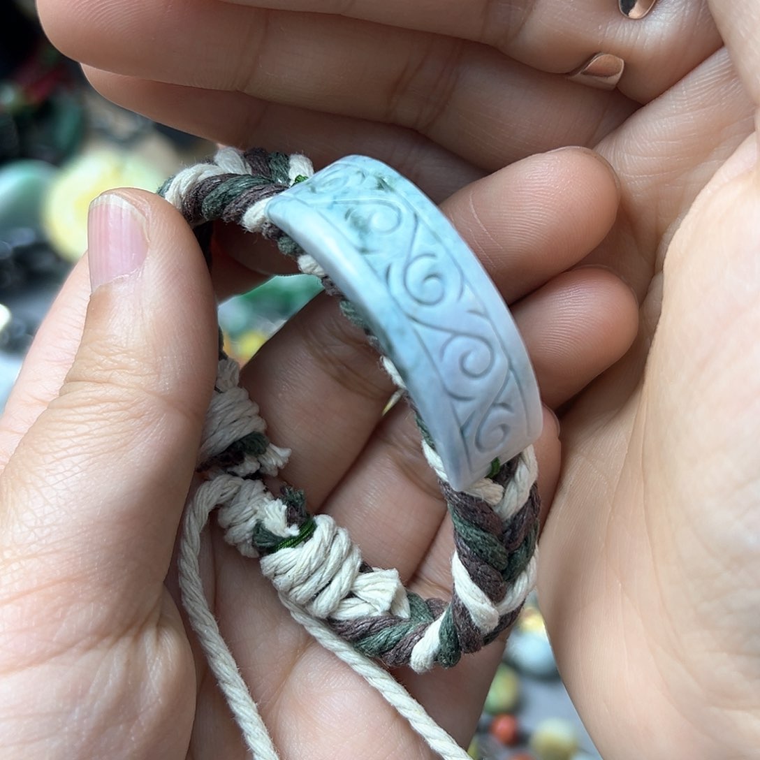 翡翠手链未镶嵌手串