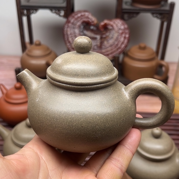 紫砂茶壶已*置青段高温融天175CC