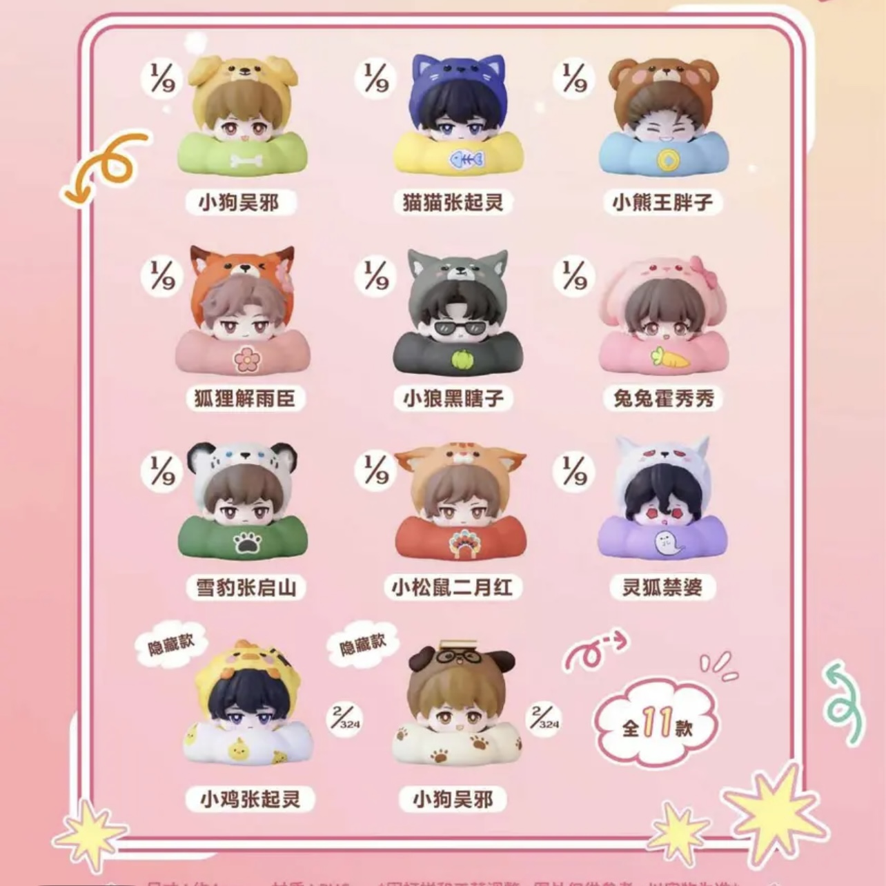 麦乐微美正版授权盗墓笔记绒绒小窝系列盲盒