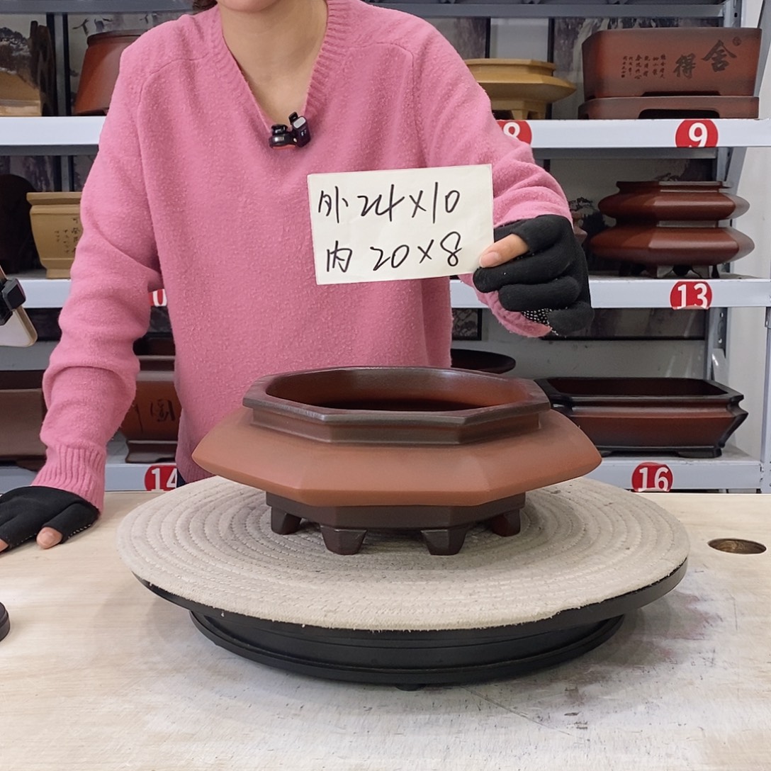 紫砂花盆紫砂花盆八方