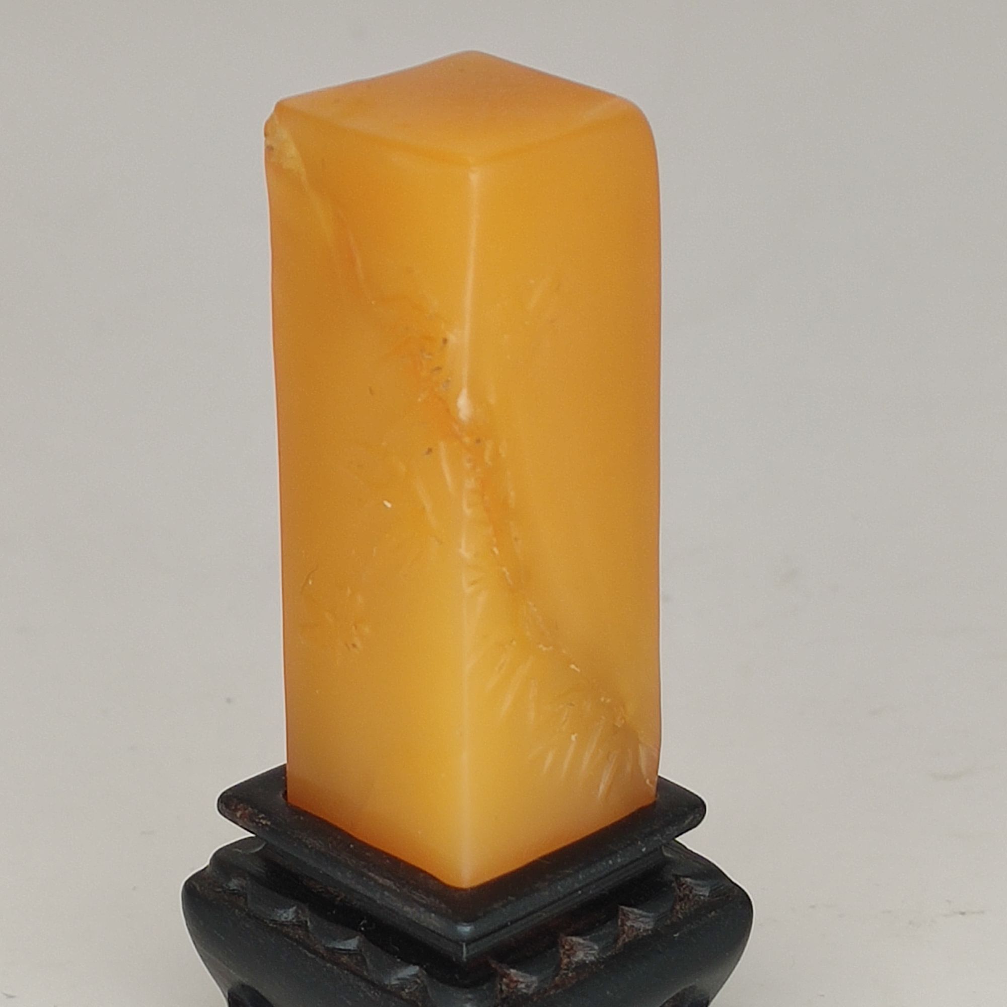 国石/寿山田黄石竹节六面平方章/田黄石/ST2797