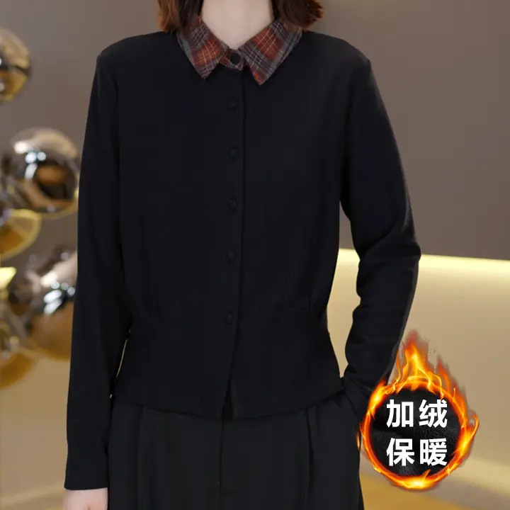 气质百搭长袖打底衫女秋冬新款时尚内搭显瘦上衣