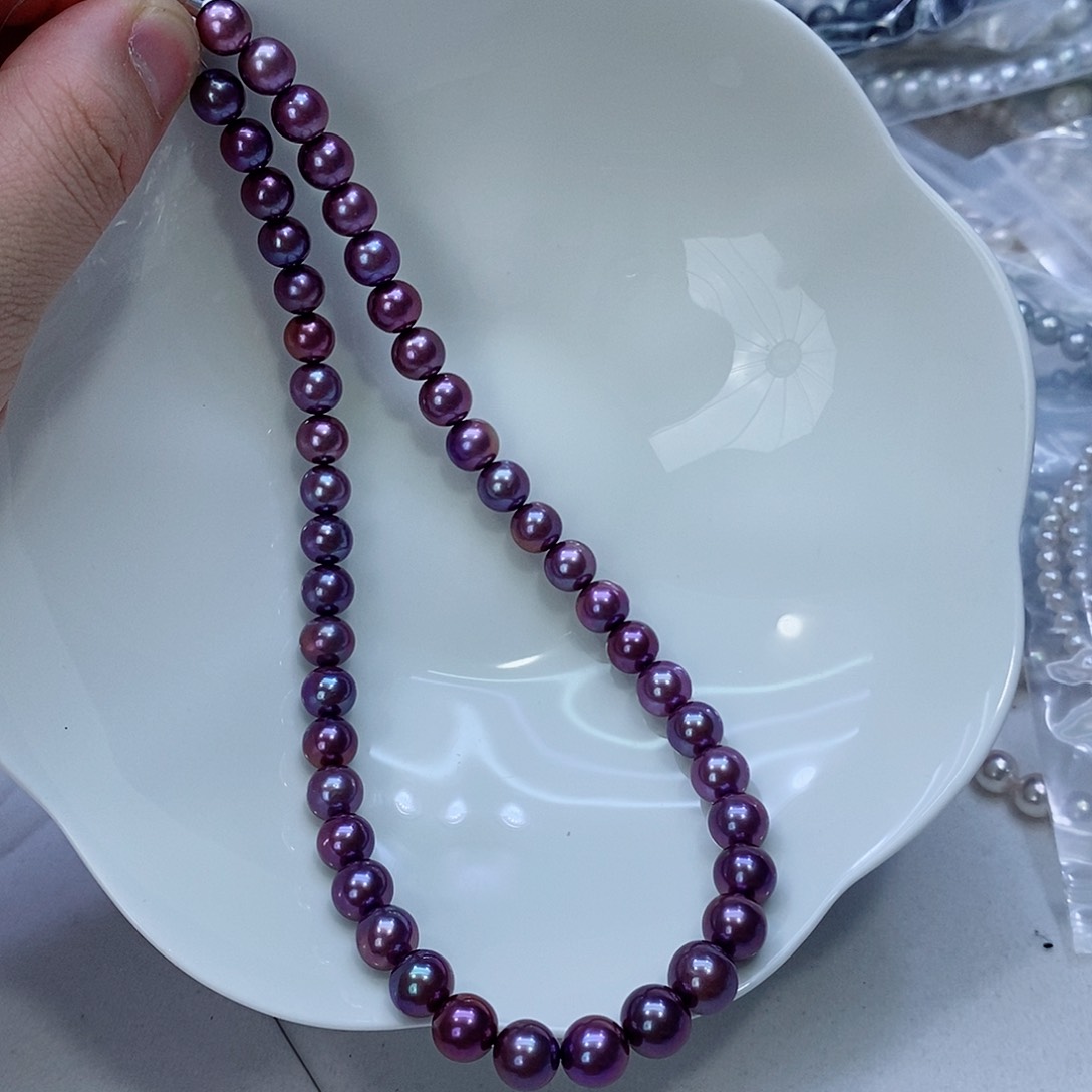 淡水珍珠颈饰银S925镶嵌