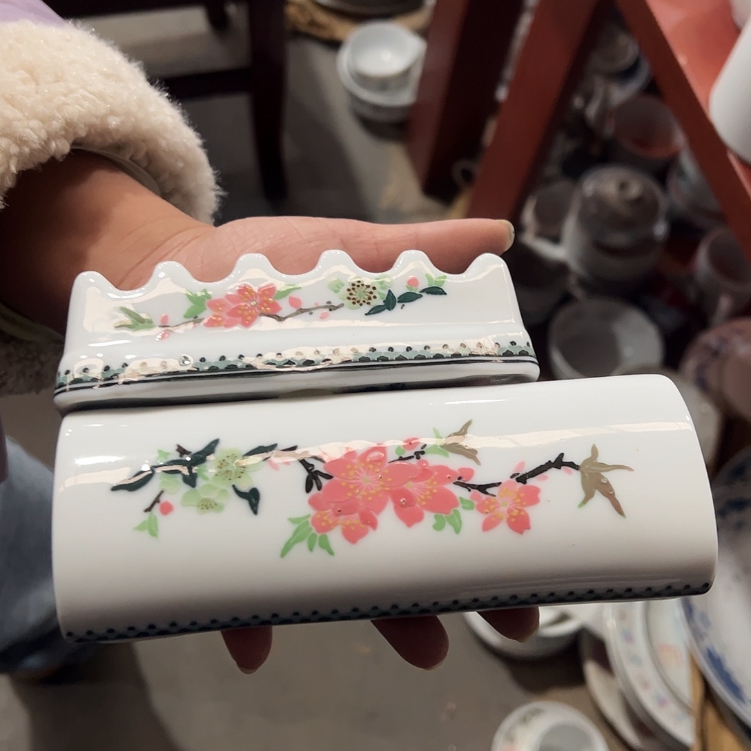 醴陵瓷直播供货基地两件套手绘