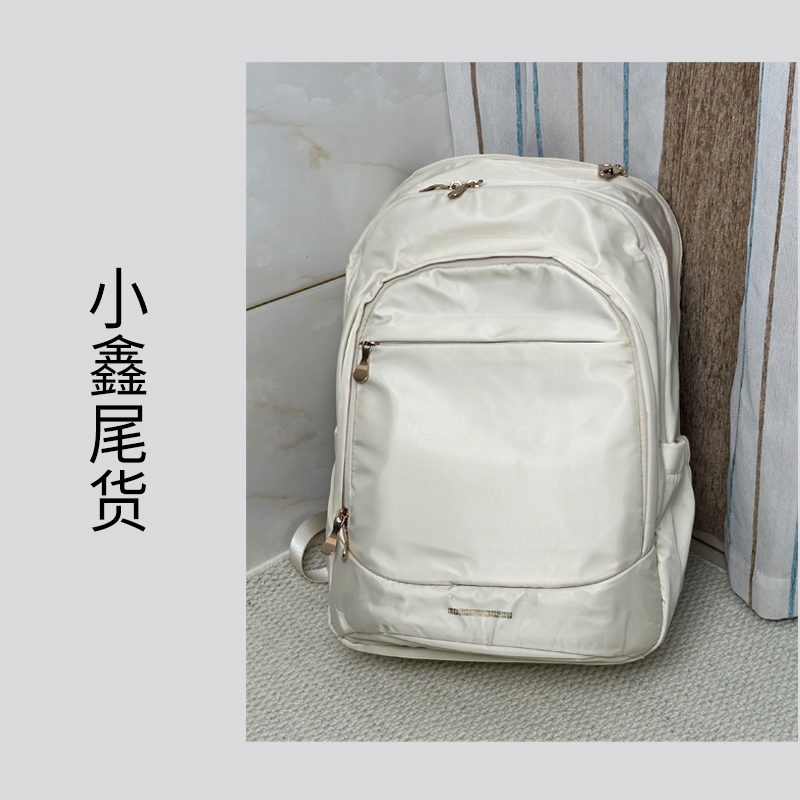 潮流双肩背学院风轻便旅行韩式简约风时尚双肩包护脊百搭纯色ins