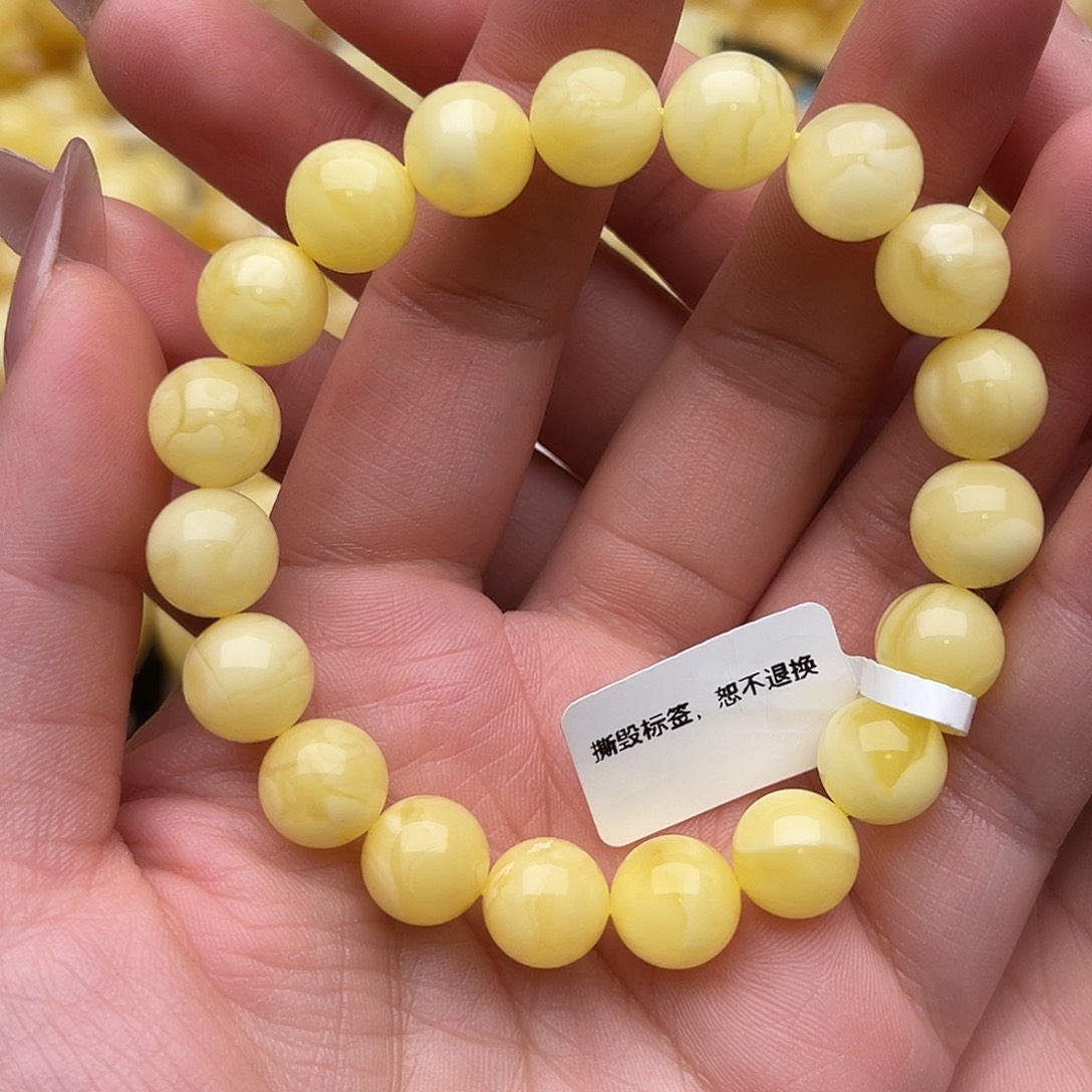 蜜蜡未镶嵌裸石蜜蜡手串梦卡十