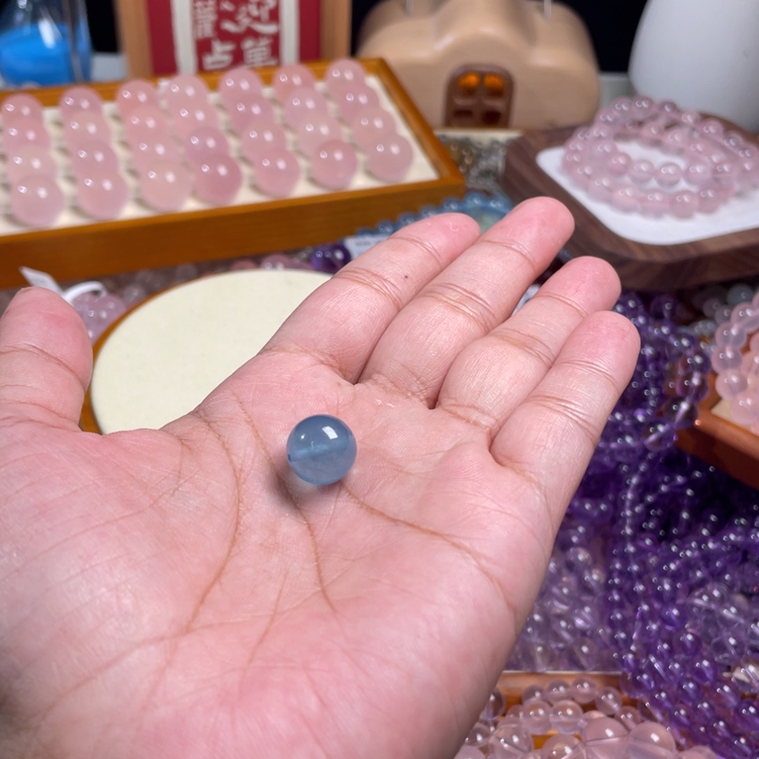 颈饰未镶嵌海蓝宝石海蓝宝卡12单珠