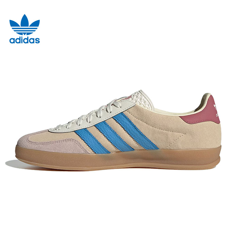 Adidas阿迪达斯三叶草男鞋GAZELLE经典运动板鞋德训鞋T头鞋JQ0010