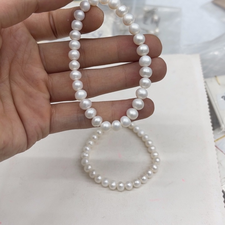 淡水珍珠颈饰未镶嵌1965