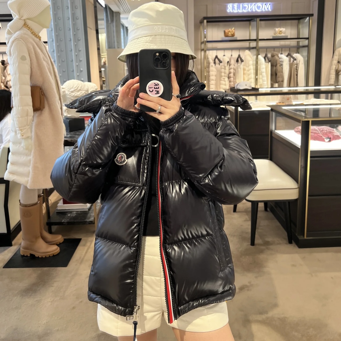 【反季福利】正版MK男女百搭连帽短款羽绒夹克外套