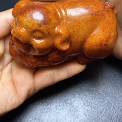 白玉菩提吊坠摆件