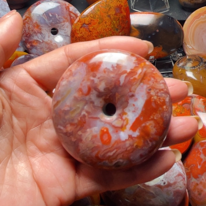 玛瑙/玉髓战国红玛瑙挂件未镶嵌安**安