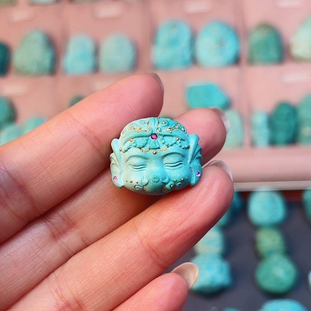 绿松石配饰未镶嵌美***.尾款