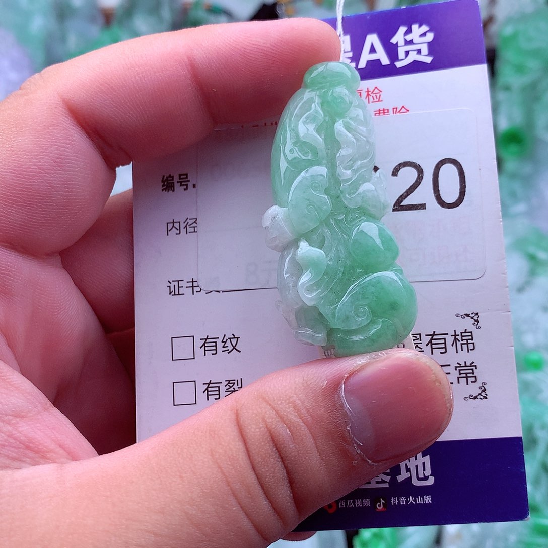翡翠未镶嵌吊坠(不含链)