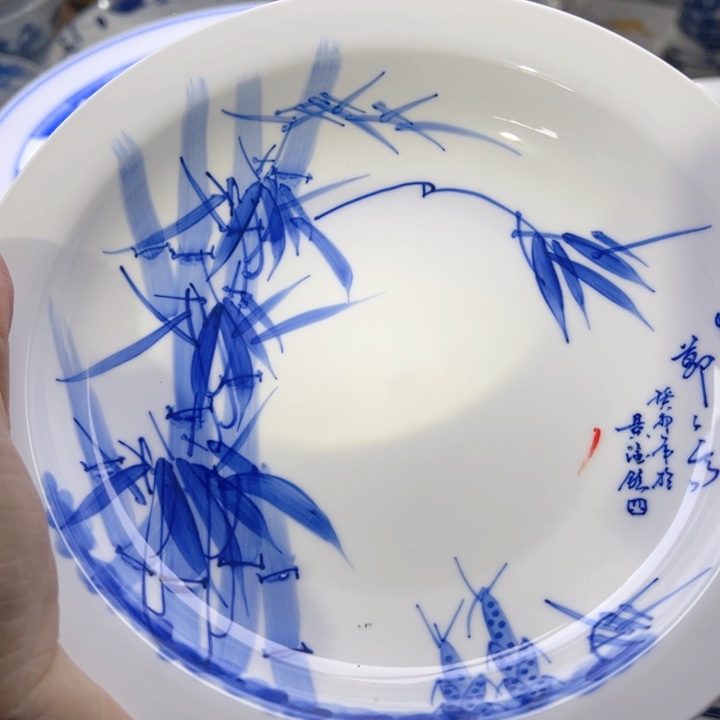 杯八寸手绘窝盘一个