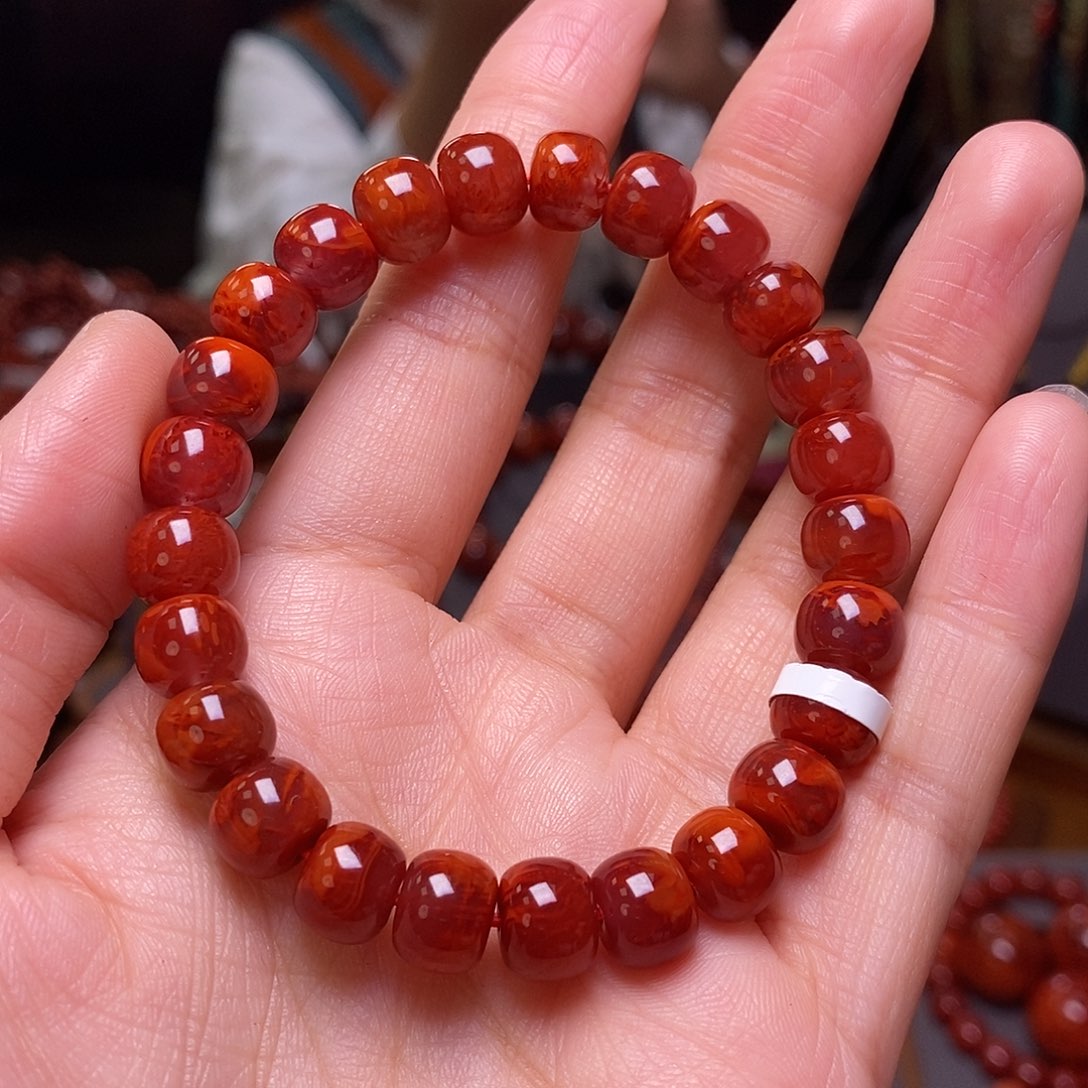 南红玛瑙单圈9m m未镶嵌咪****种