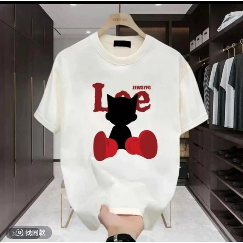 J6【一折粉丝福利】夏季男女同款百搭时尚潮牌短袖T恤