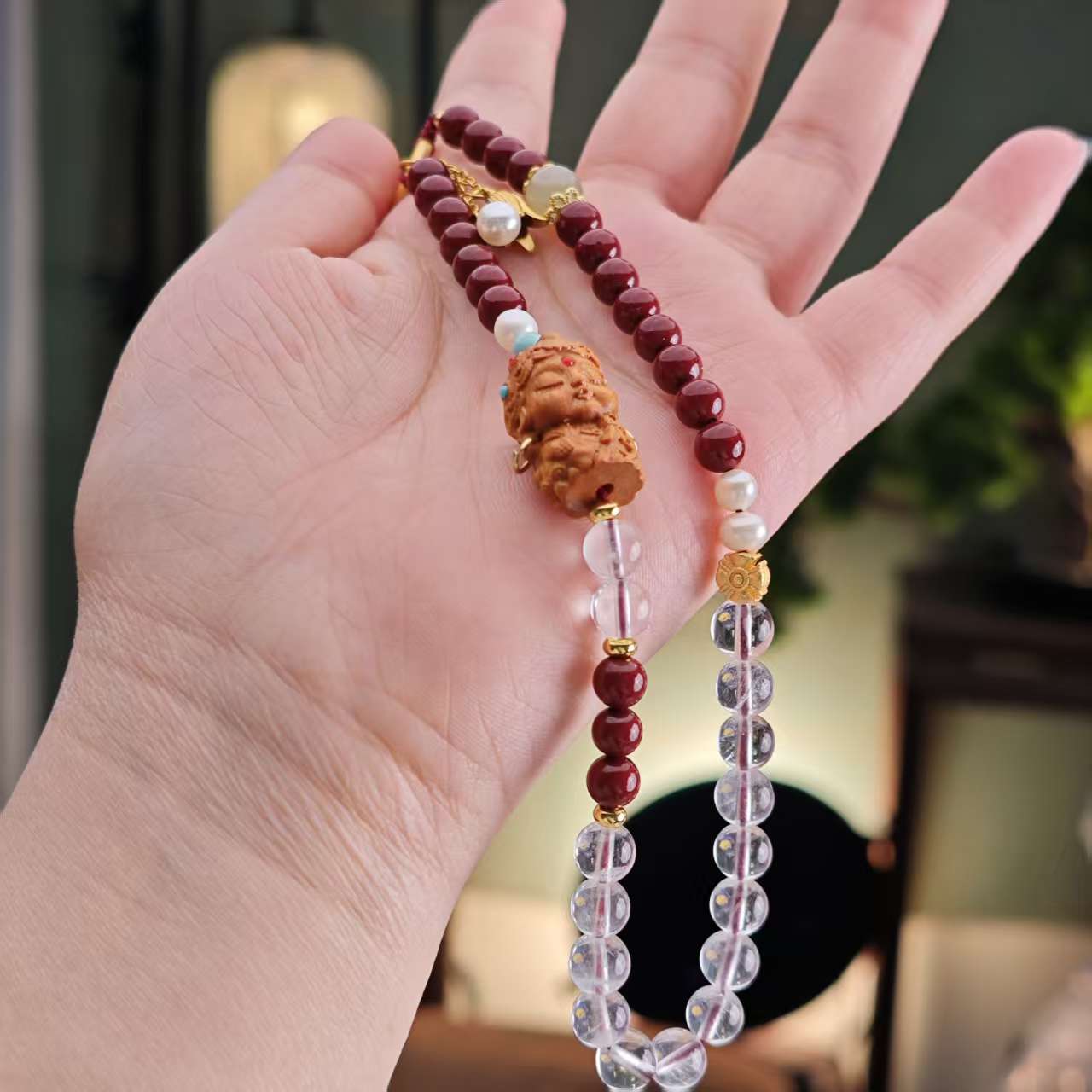 含辰砂工艺品【德巧家】朱砂手机链