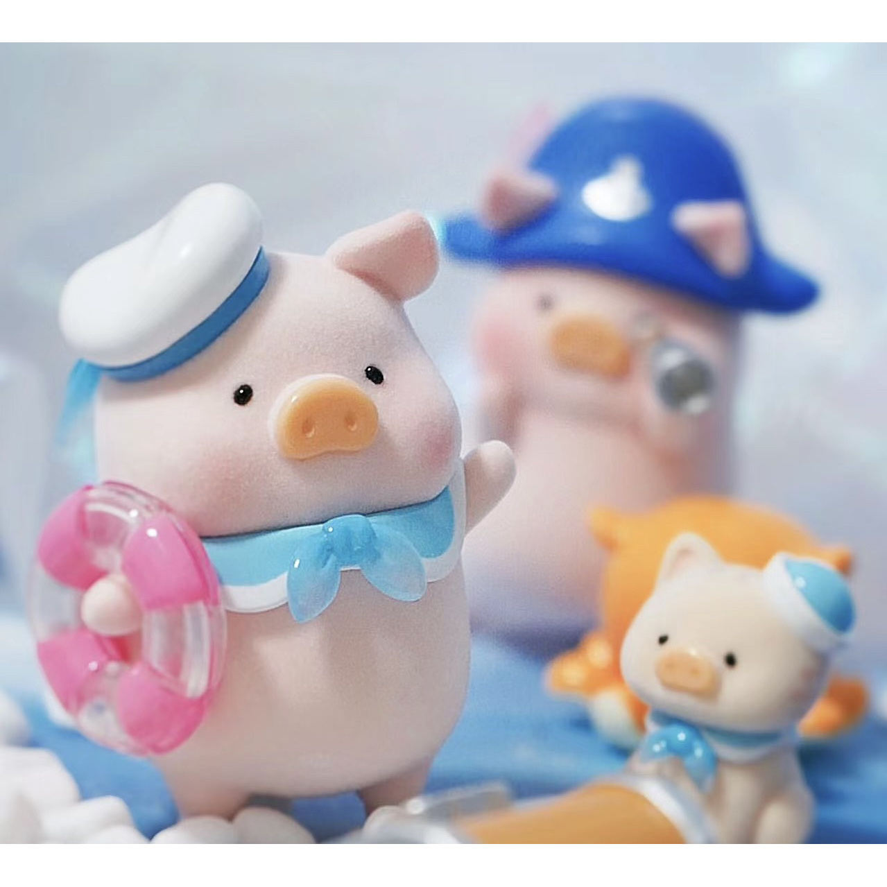 【拆盒】罐头猪LuLu海洋系列潮玩盲盒手办