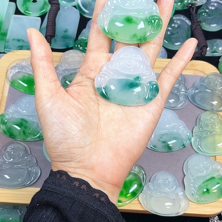 上***水翡翠未镶嵌颈饰吊坠2