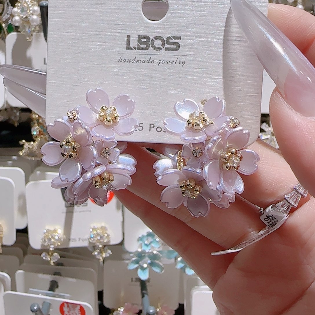 锆石铜合金925银耳环