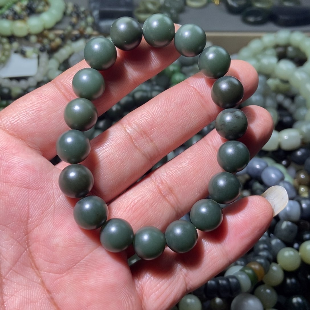 和田玉手链未镶嵌润*