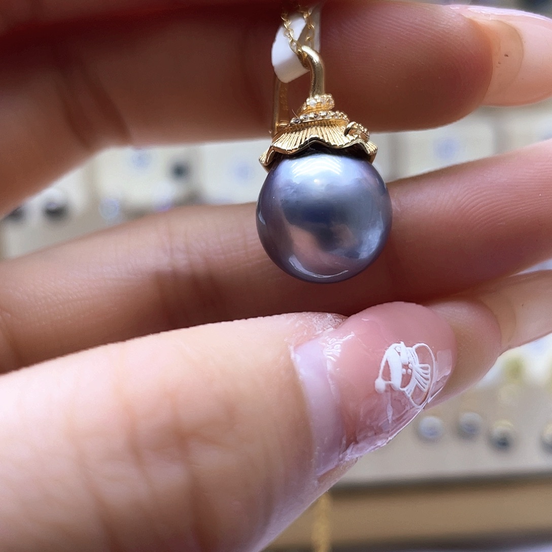 海水珍珠颈饰银S925镶嵌