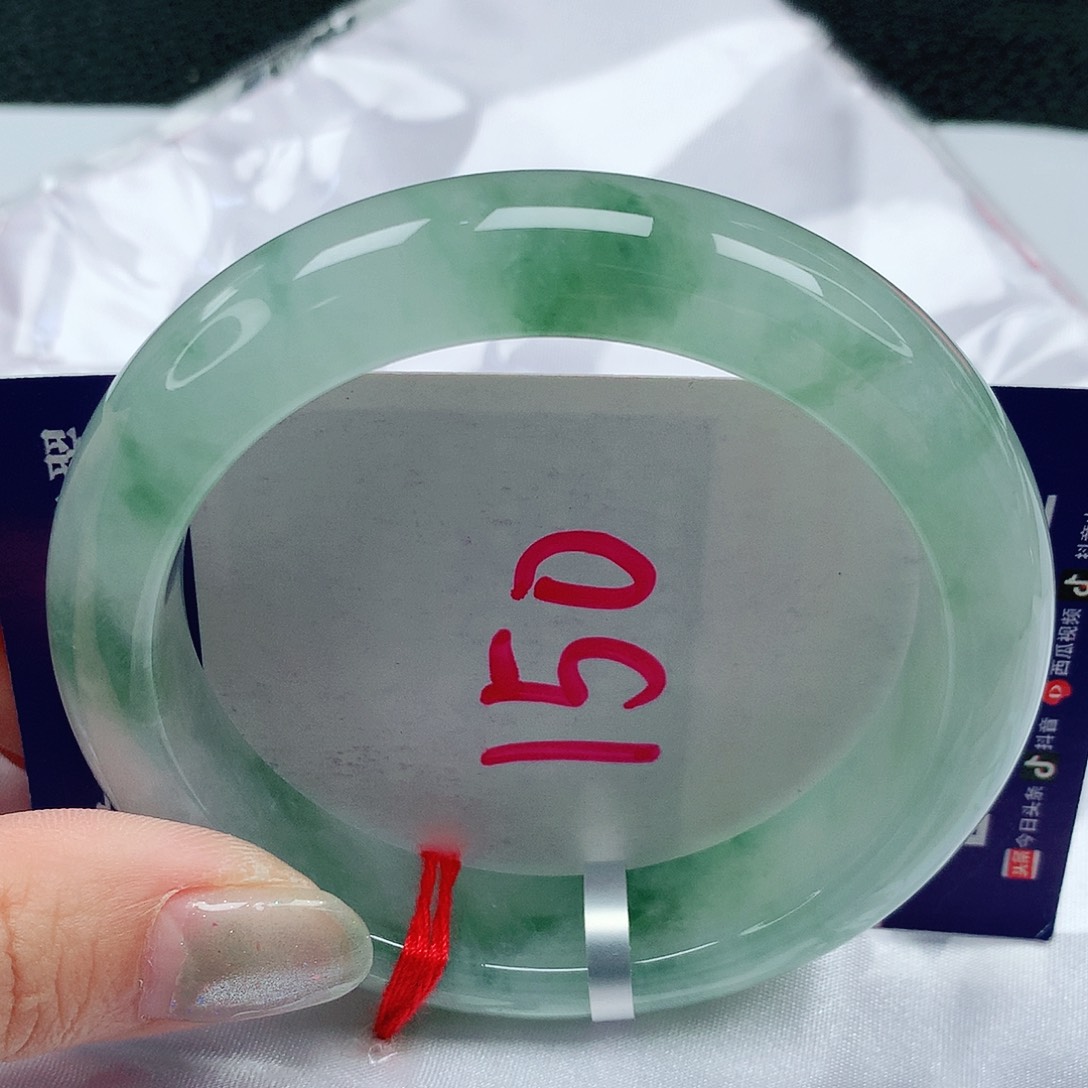 翡翠手镯未镶嵌58圈缅甸天然A货