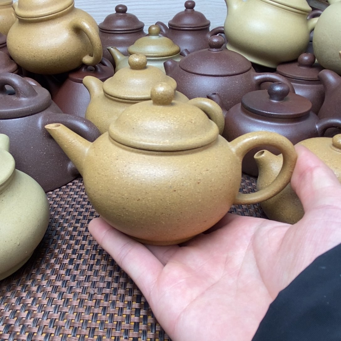 紫砂茶壶鵟*微瑕黄金段